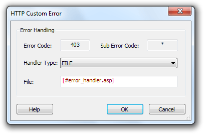 HTTP Error Page Configuration HTTP Error Page Configuration