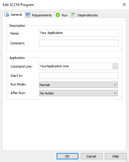 Edit SCCM General Information Edit SCCM General Information