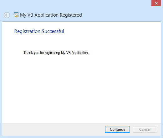 Registration Successful Page Registration Successful Page