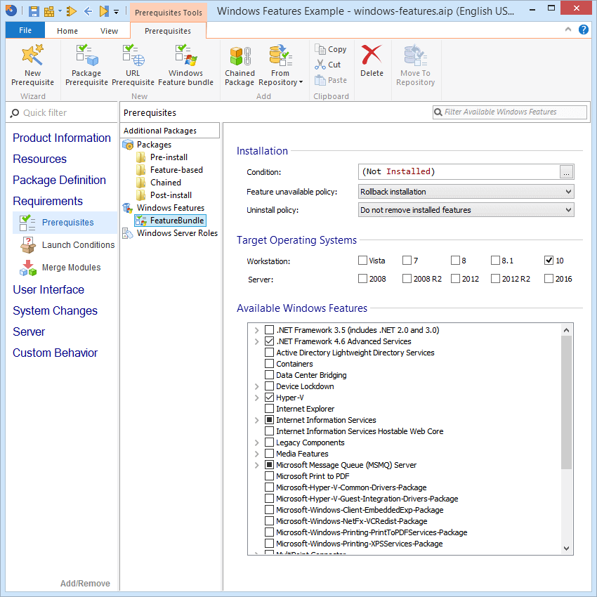 Windows Features Windows Features