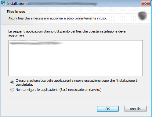 Italian file in use dialog
