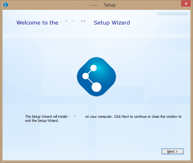 Image of first page of setup