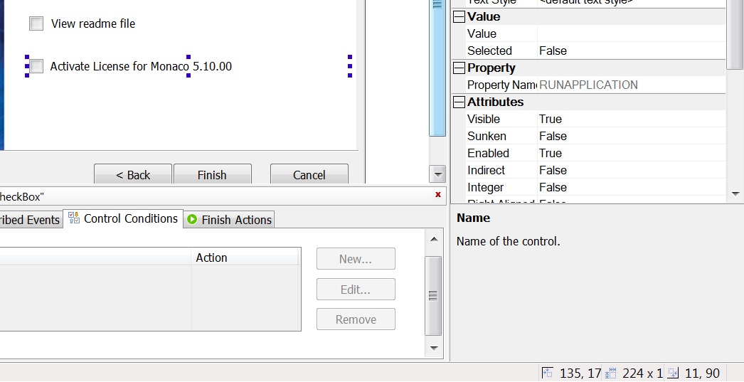 ExitDialog Editor View