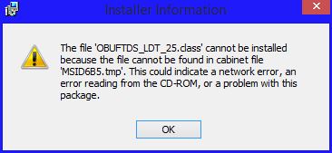 the setup interrupts during instalation