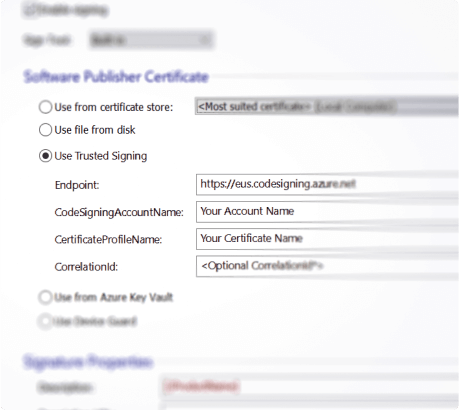 Digital Signing in Advanced Installer