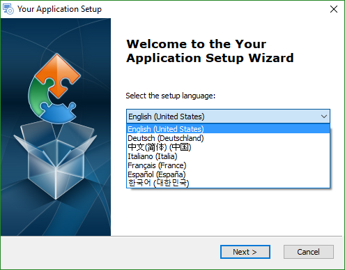 Language Selection Dialog Language Selection Dialog