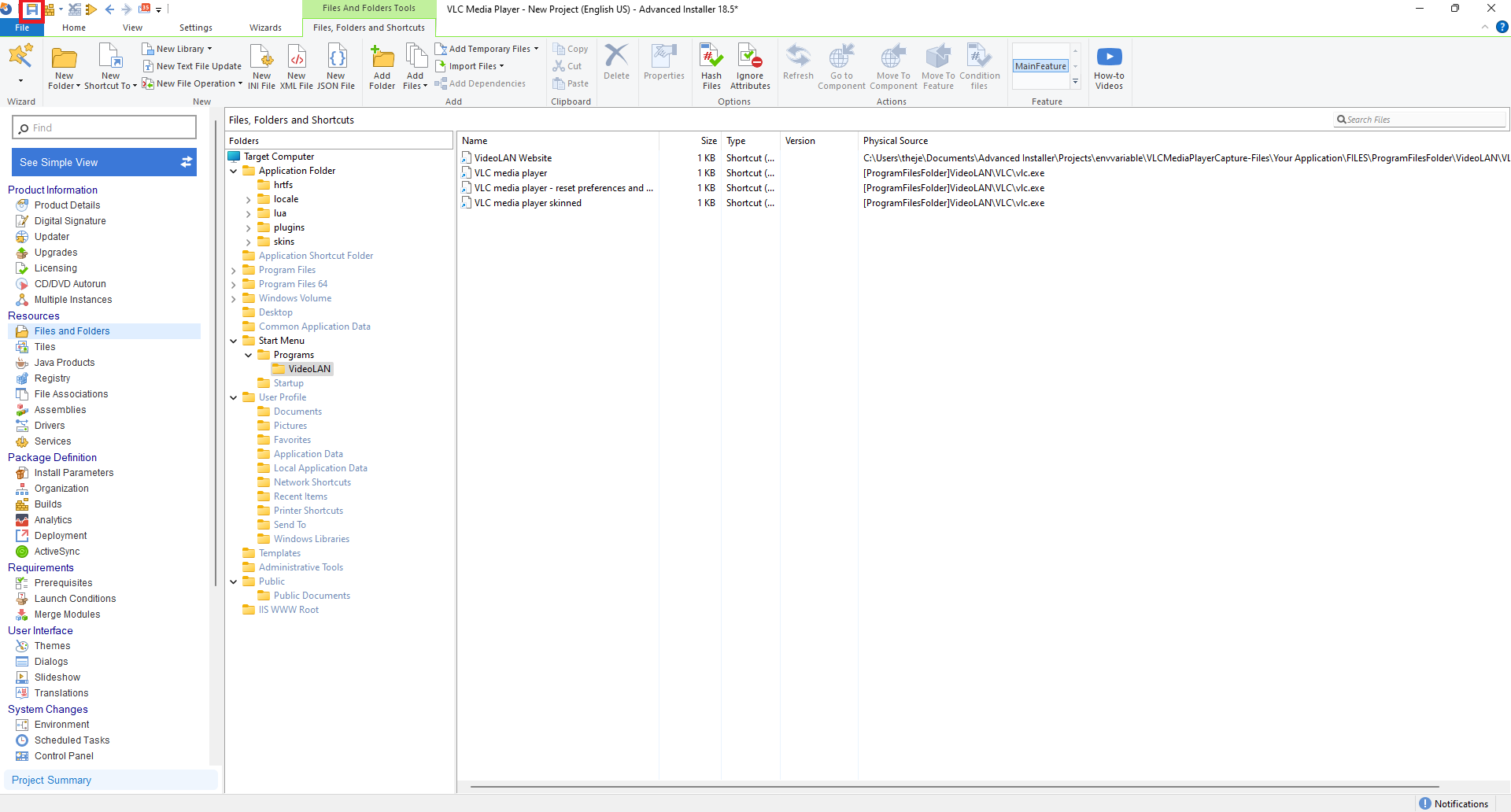 Advanced Installer Files and Folders Advanced Installer Files and Folders