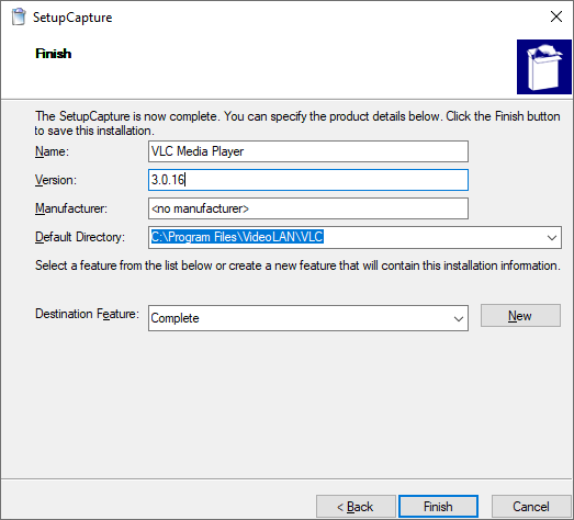 General details regarding the capture General details regarding the capture