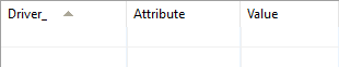 ODBCAttribute Table ODBCAttribute Table