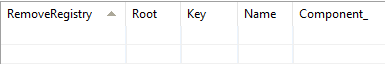 RemoveRegistry Table RemoveRegistry Table