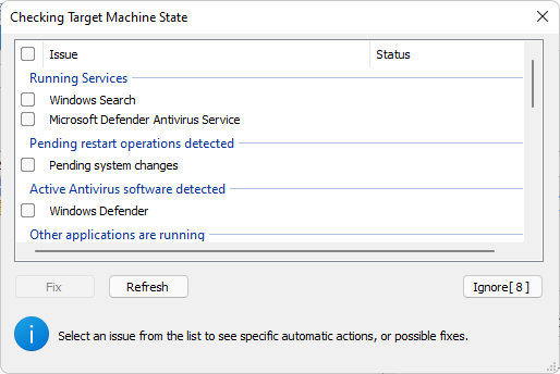 Target Machine State Window Target Machine State Window