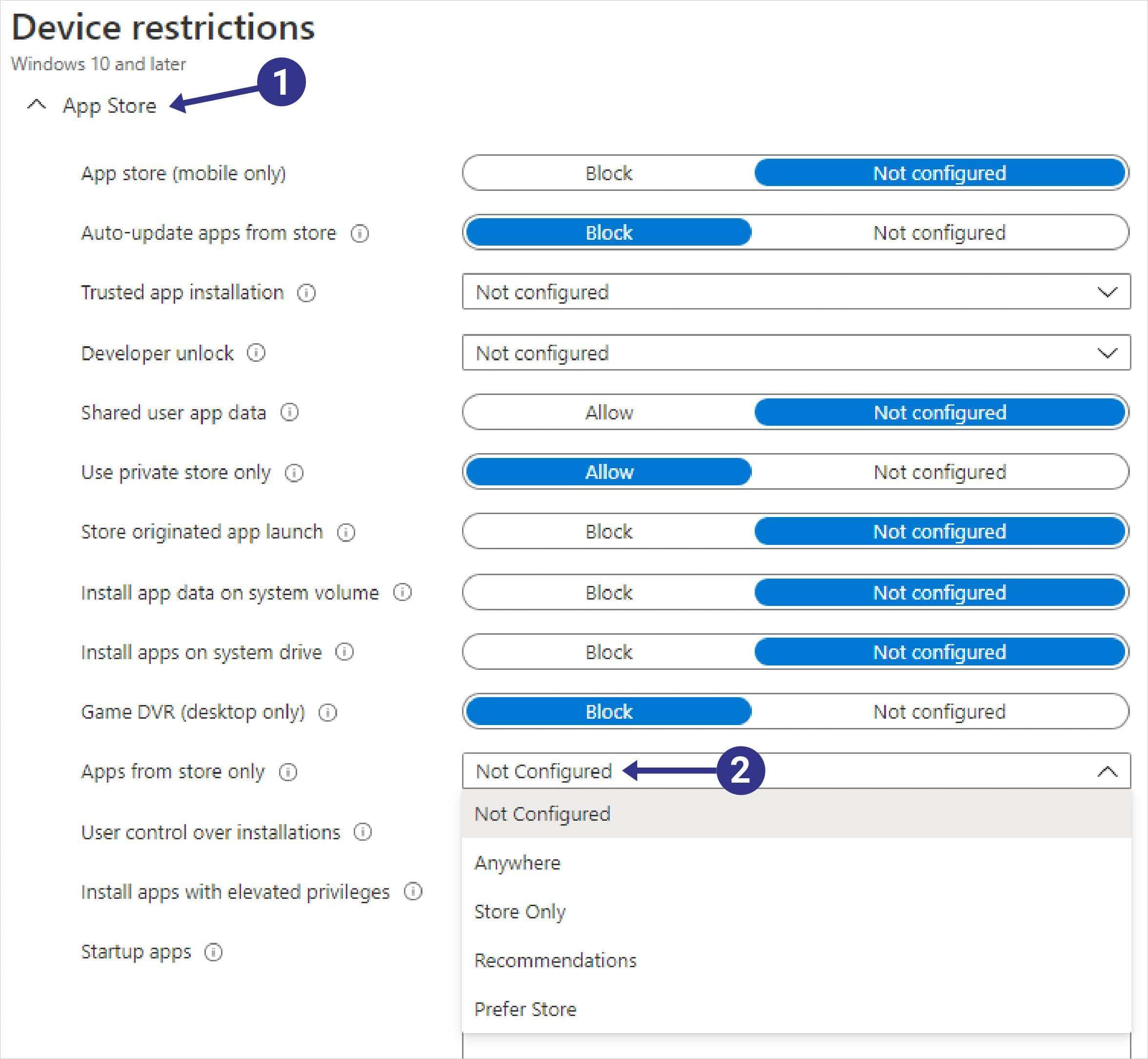 device restrictions device restrictions