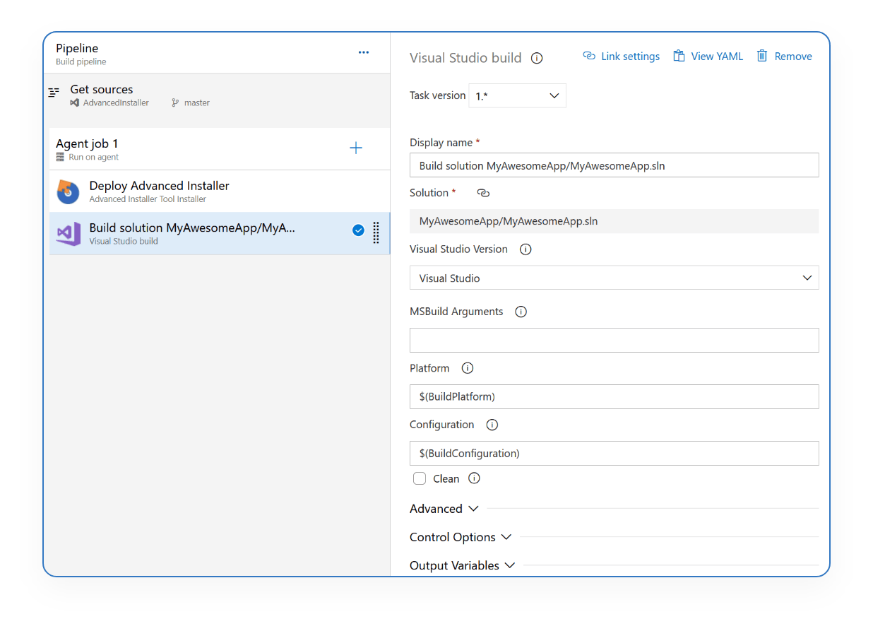 Automation Continuous Integration Advanced Installer Blog The Msi Extension For Visual Studio